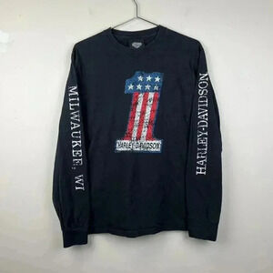 Vintage Harley-Davidson Long Sleeve T-Shirt - Milwaukee Museum Edition